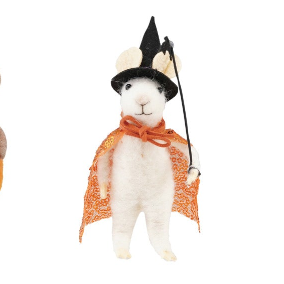 Handmade Wool Felt Halloween Mice