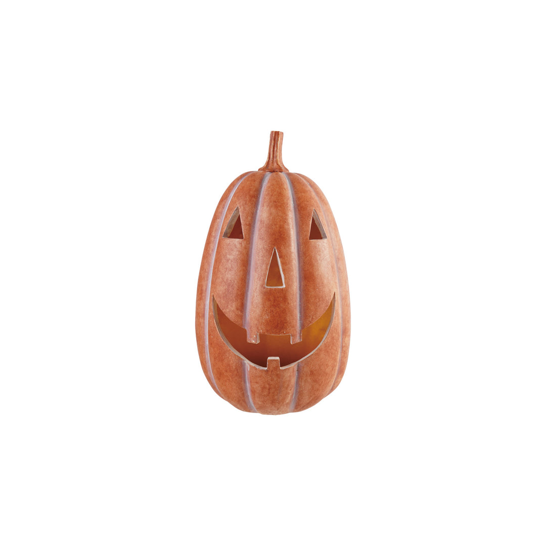 Lighted Resin Jack-O’-Lantern