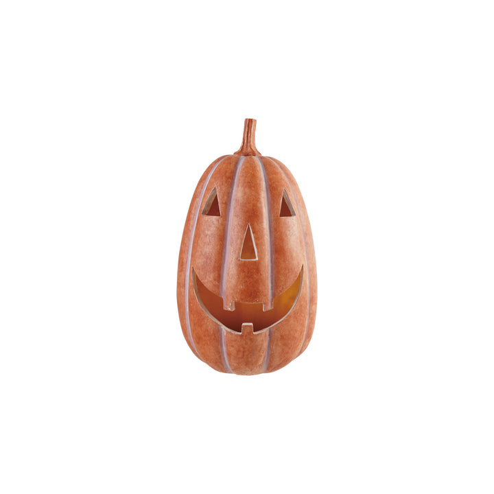 Lighted Resin Jack-O’-Lantern