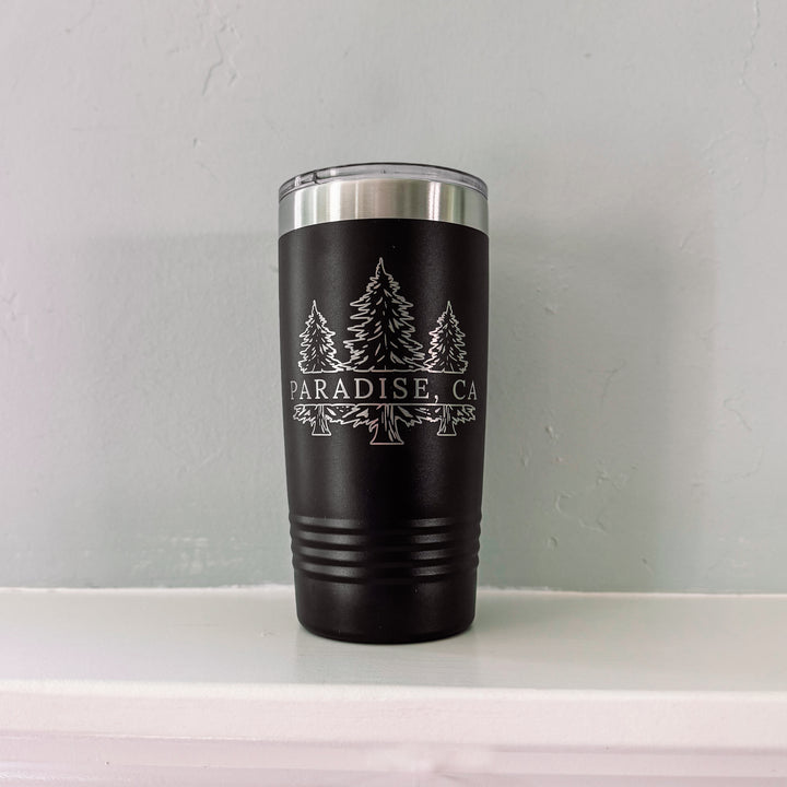 20 oz Insulated Tumbler, 3 Tree Design