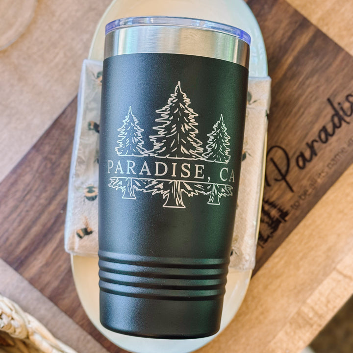 20 oz Insulated Tumbler, 3 Tree Design