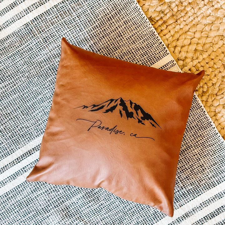 Custom Mountain Design Throw Pillow, 15 x 15