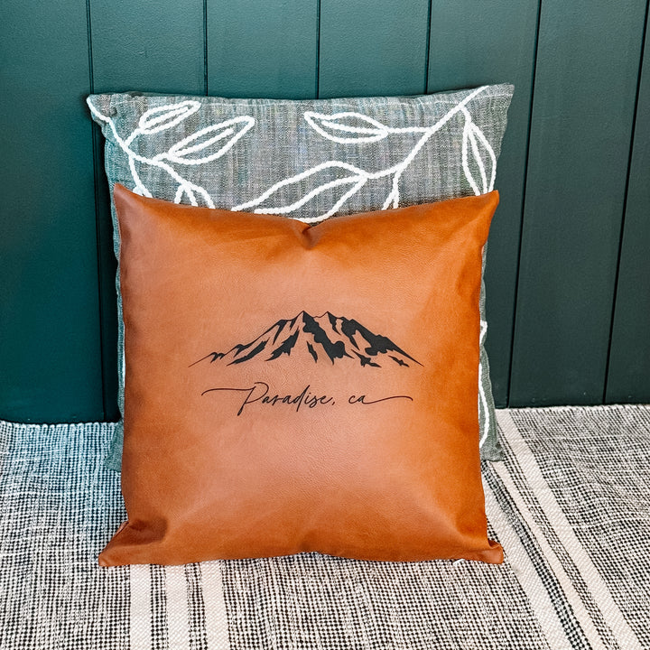 Custom Mountain Design Throw Pillow, 15 x 15