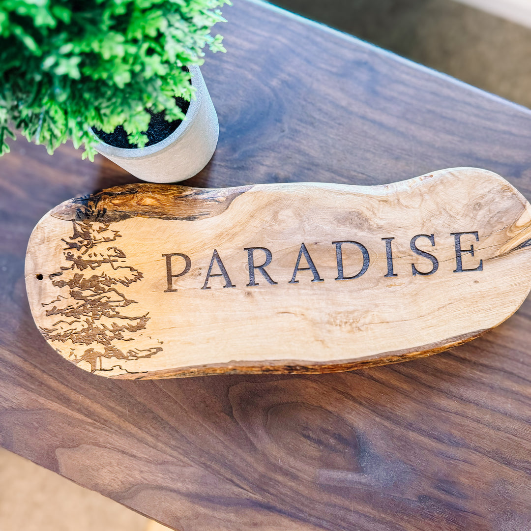 Olive Wood Paradise Tree Board