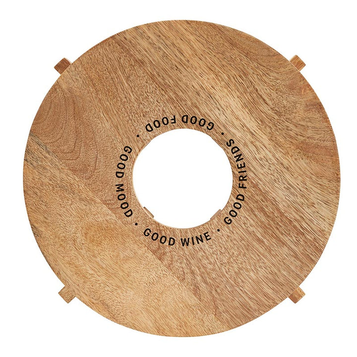 "Good Food..." Wine Holder Cheese Board