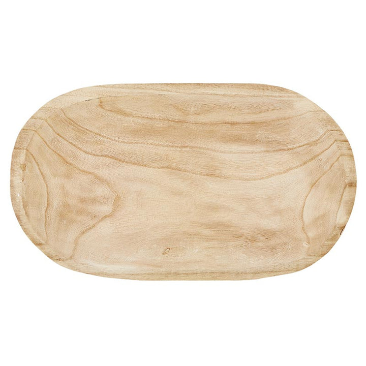 Natural Wood Platter, 23" x 13"