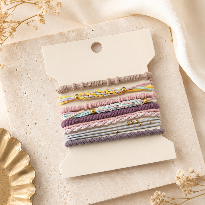 Multi Layer Bracelet + Hair Ties, Assorted