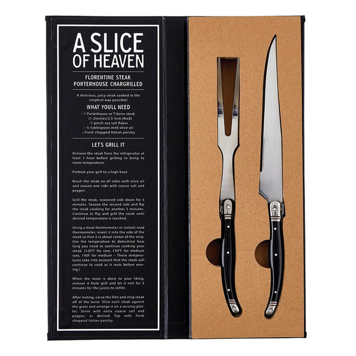 "Grill and Slice" Carving Knives Book Box