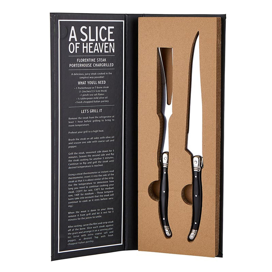 "Grill and Slice" Carving Knives Book Box