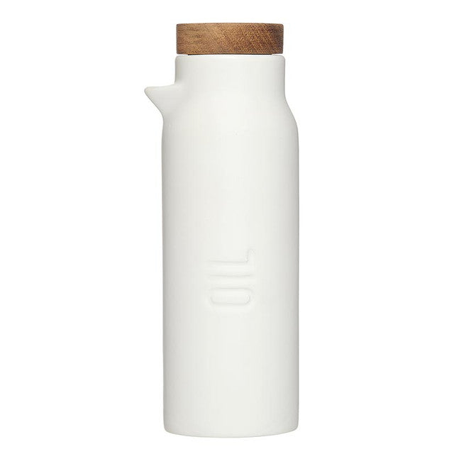 Oil + Vinegar Bottle Set, Matte White