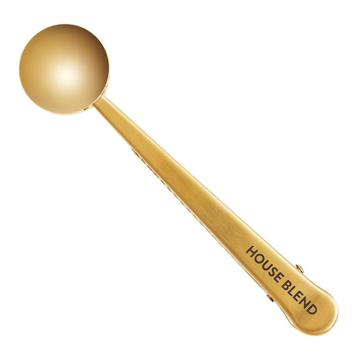 Coffee Scoop + Clip, Gold