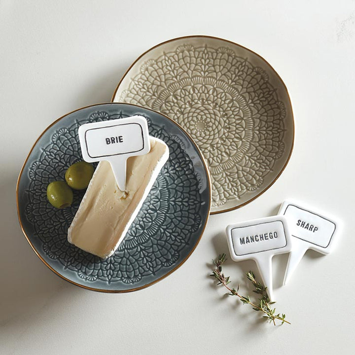 Ceramic Cheese Marker Set of 6