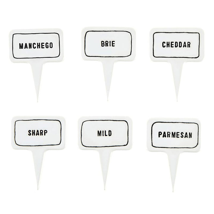 Ceramic Cheese Marker Set of 6