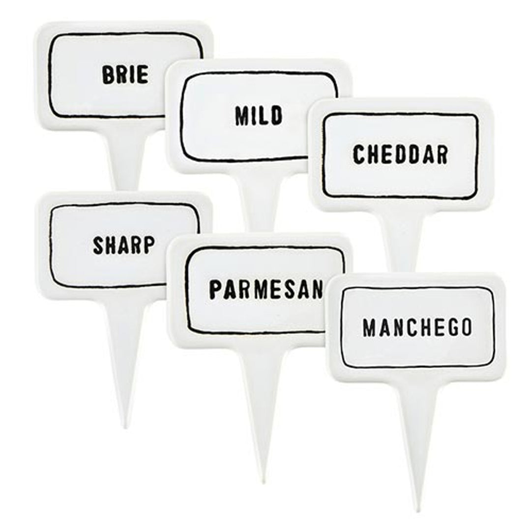 Ceramic Cheese Marker Set of 6