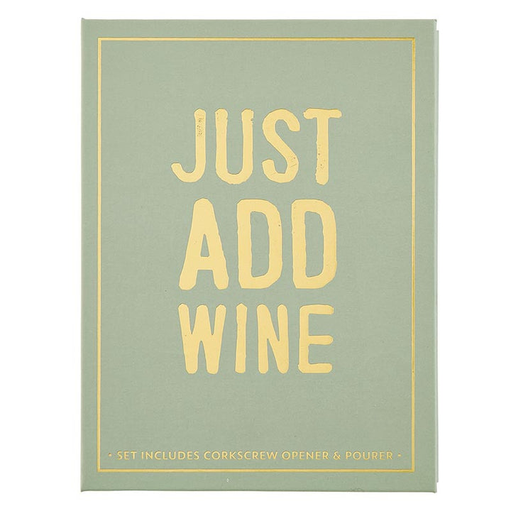 "Just Add Wine" Corkscrew Opener Book Box Set