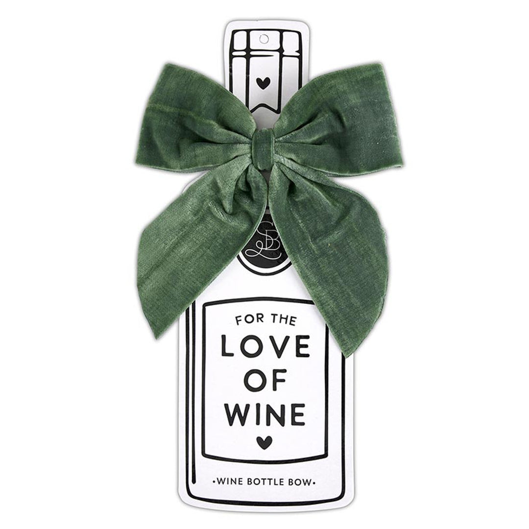 Wine Bottle Velvet Gift Bow