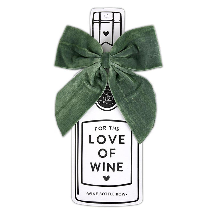 Wine Bottle Velvet Gift Bow