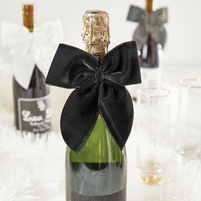 Wine Bottle Velvet Gift Bow