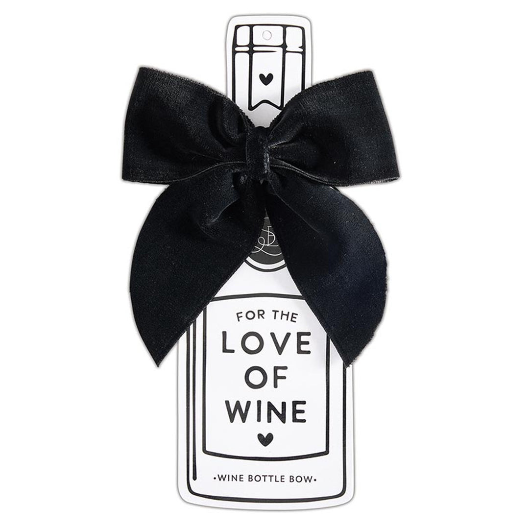 Wine Bottle Velvet Gift Bow