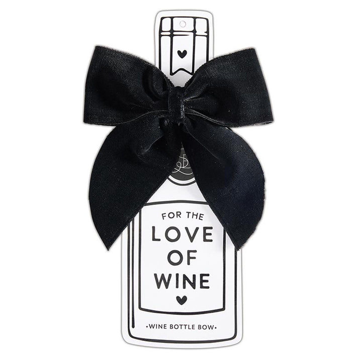 Wine Bottle Velvet Gift Bow