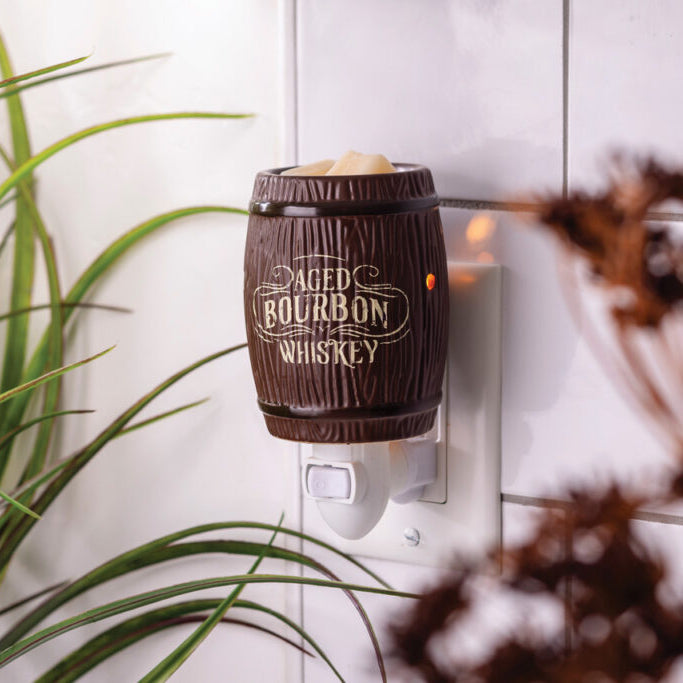 Decorative night light shaped like a barrel with &