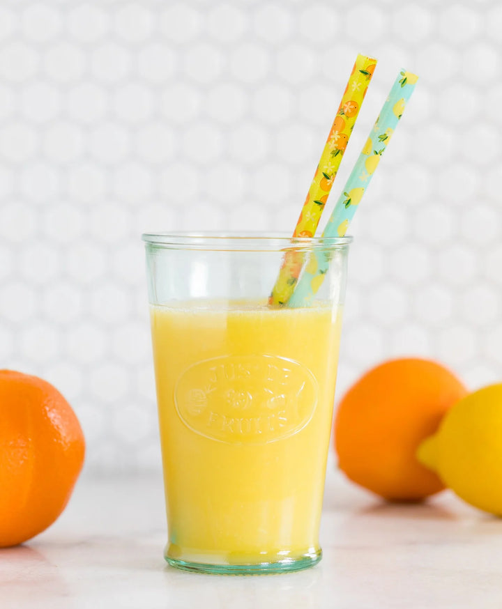 Fruit Basket Reusable Straws, 12 ct