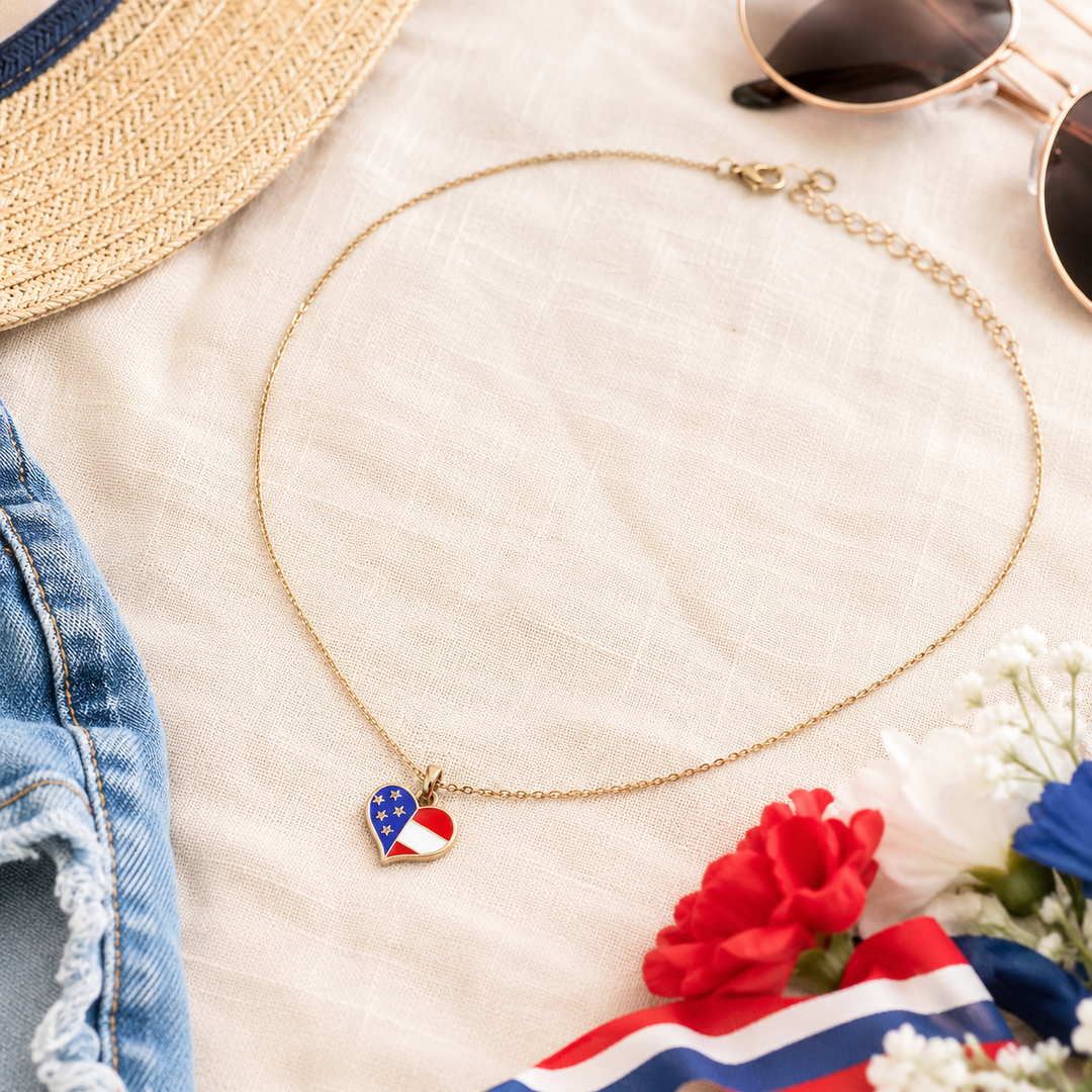 Patriotic Stars &amp; Stripes Pendant