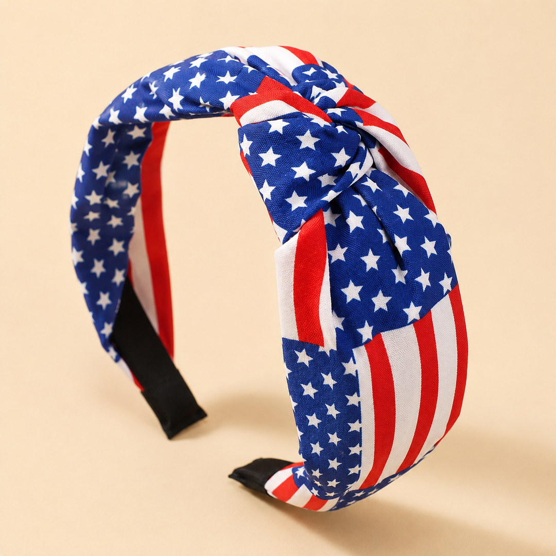 Patriotic Stars &amp; Stripes Knotted Headbands