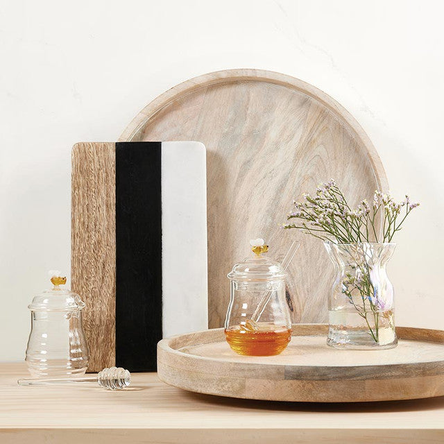 Luster Glass Cinched Vase