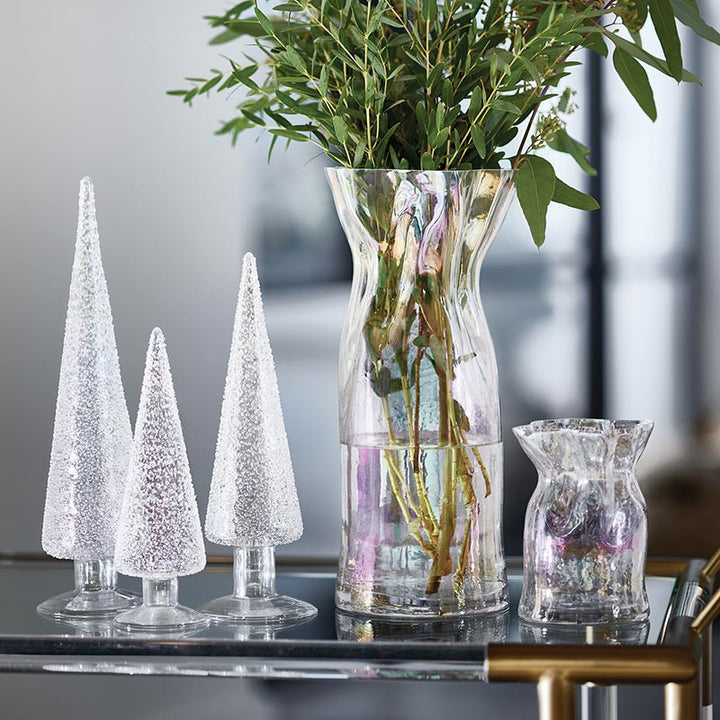 Luster Glass Cinched Vase