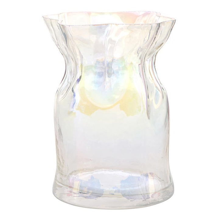 Luster Glass Cinched Vase