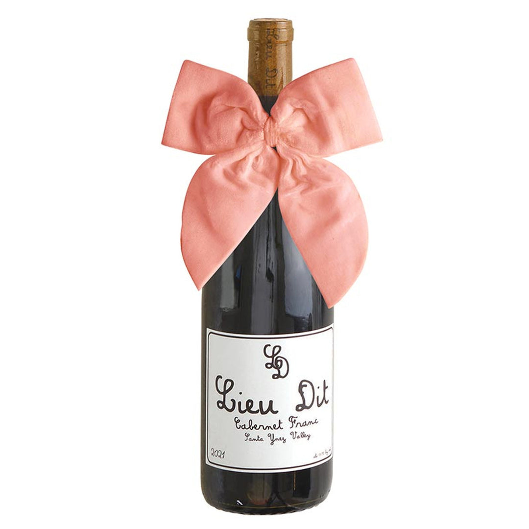 Wine Bottle Velvet Gift Bow