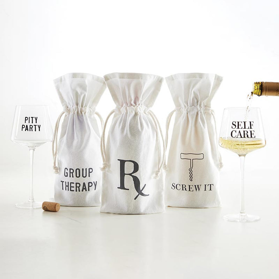 "Screw It" Muslin Wine Bag