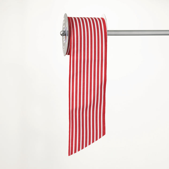 Striped Red &amp; White Ribbon, 30&