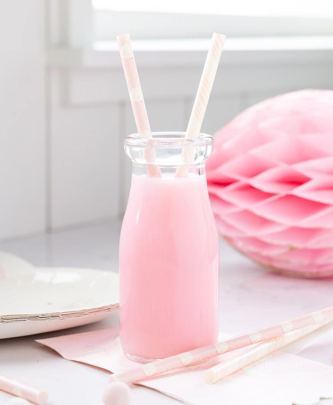 Bunny Reusable Straws, 12 ct
