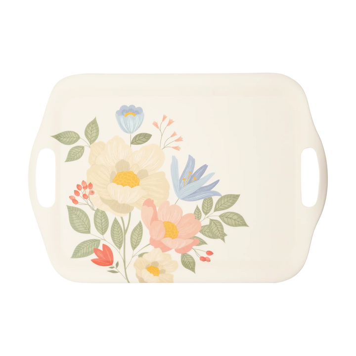Spring Floral Reusable Bamboo Tray