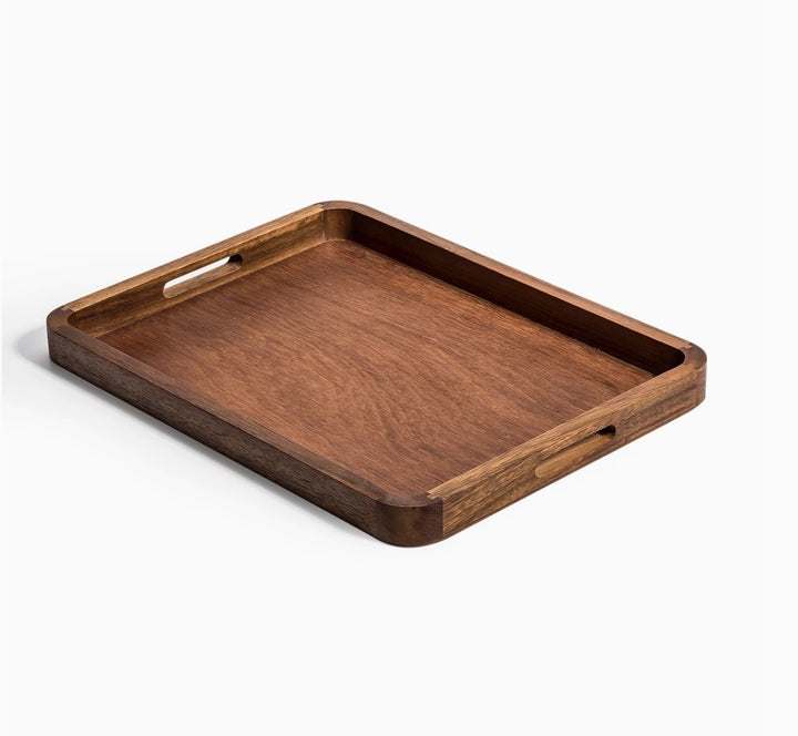 18" Acacia Wood Rectangular Serving Tray