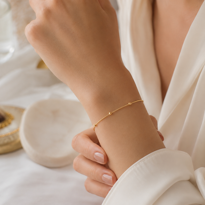 Waterproof Gold Stainless Steel Chain Bracelets
