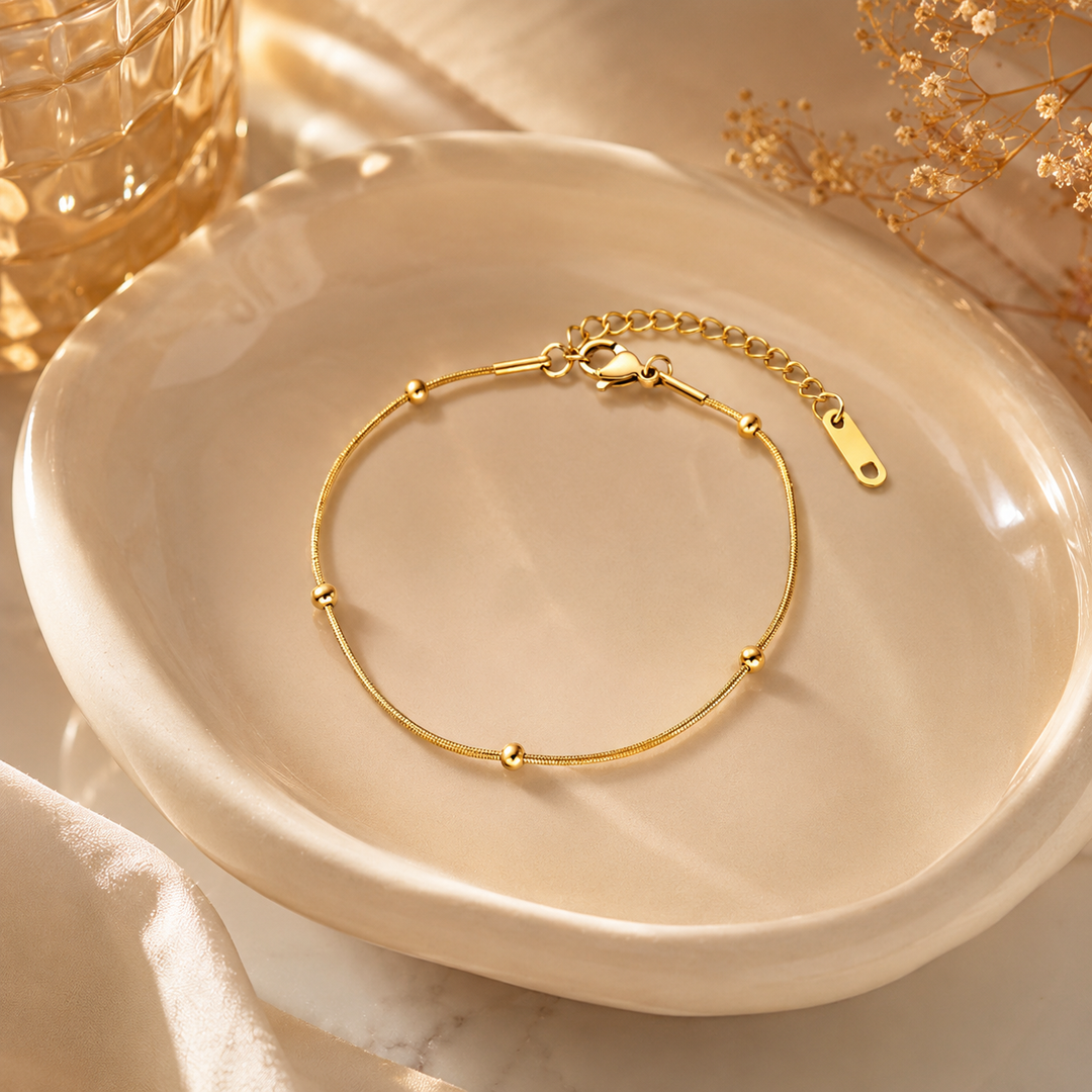 Waterproof Gold Stainless Steel Chain Bracelets