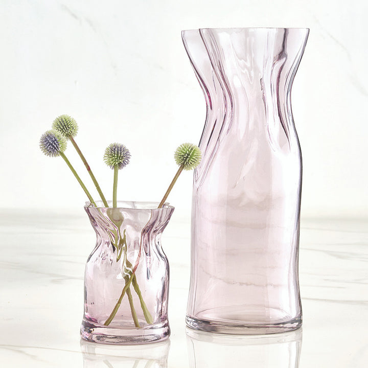 Luster Glass Cinched Vase