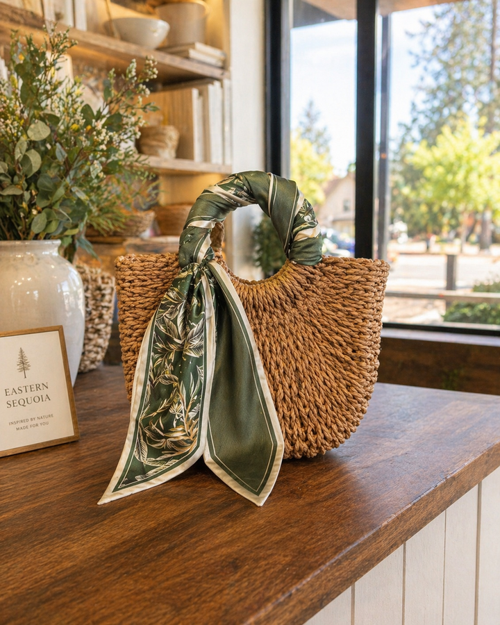 Silk Scarf – Purse Wrap, Hair Tie &amp; Neck Accent