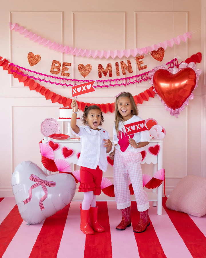 "Be Mine" Glitter Banner, 6&