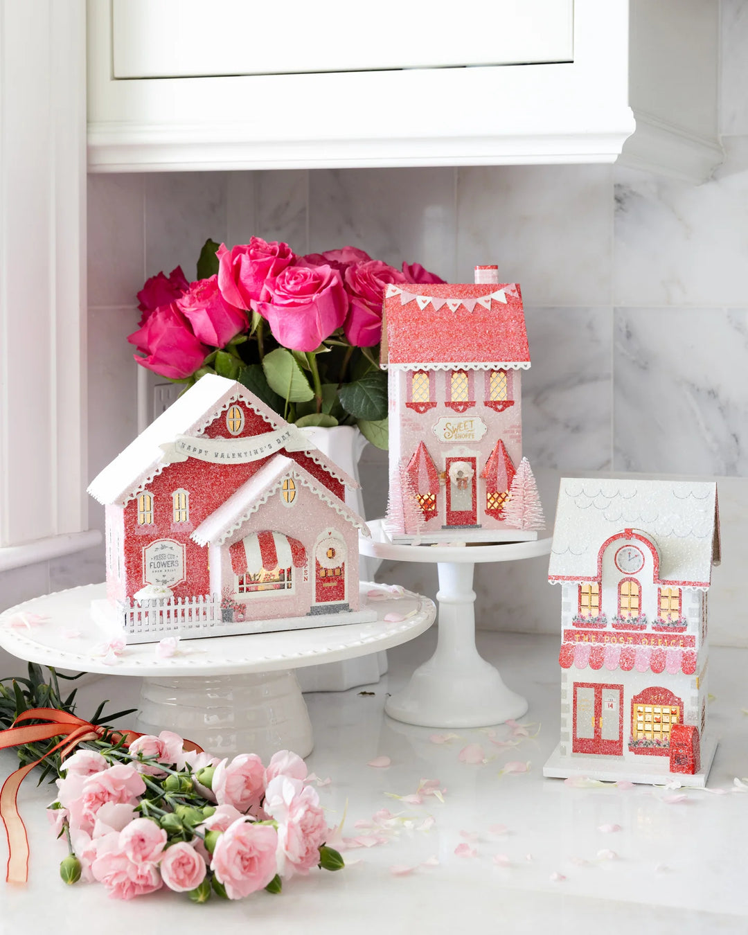 Flower Shop Valentine Paper Village