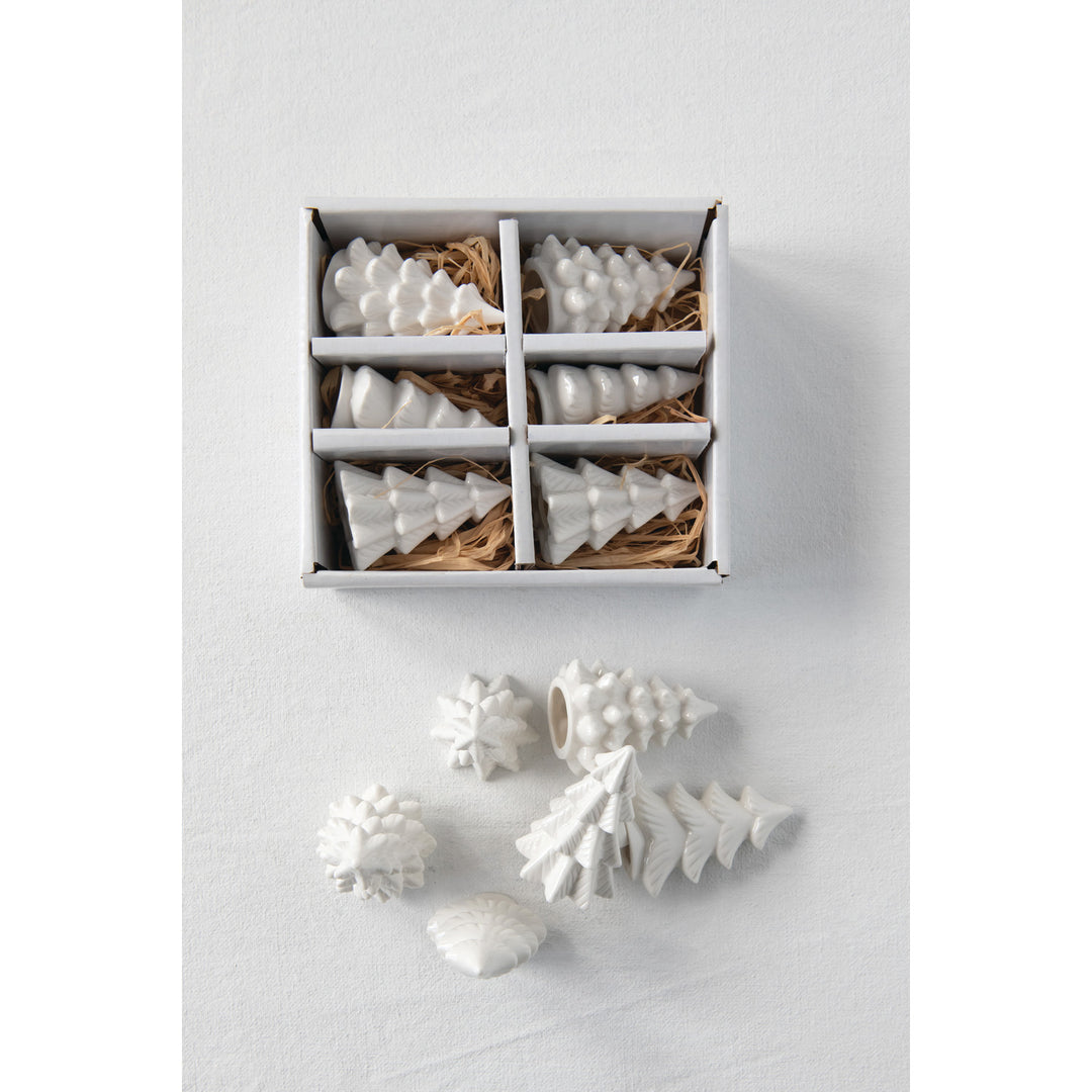 Stoneware Mini Trees, 2.5"