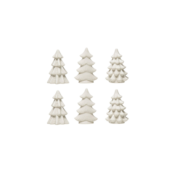 Stoneware Mini Trees, 2.5"