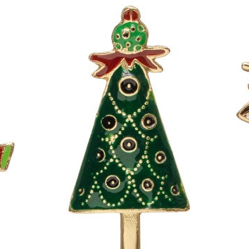 Enameled Holiday Canapé Knife