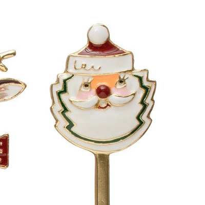 Enameled Holiday Canapé Knife