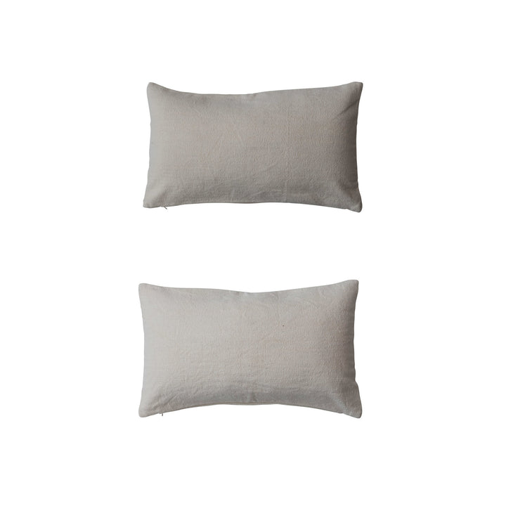 Floral Urn Canvas Printed Lumbar Throw Pillow