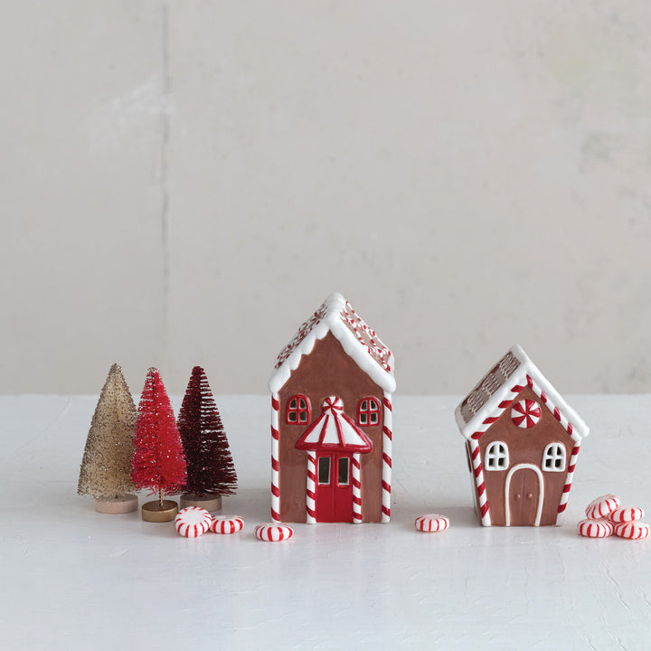 Hand-Painted Lighted Gingerbread House