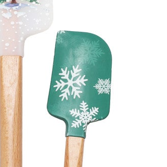 Holiday Silicone &amp; Wood Spatula